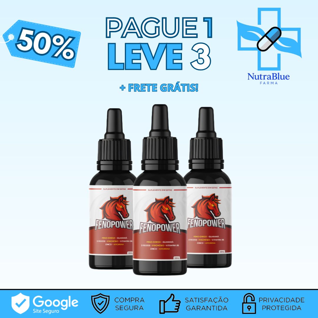 Feno Power – Desempenho e Masculinidade em Alta - Compre 1 Leve 3 + Frete Grátis