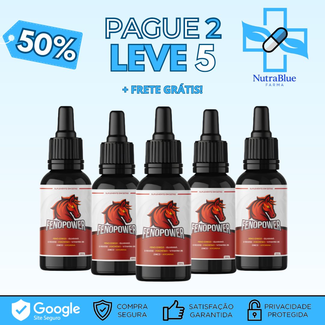 Feno Power – Desempenho e Masculinidade em Alta - Compre 1 Leve 3 + Frete Grátis